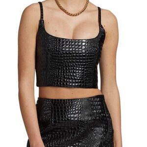Mia Vesper Croc Embossed Top M (top only)